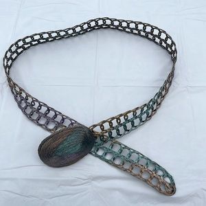 Metal coiled belt vintage 90’s